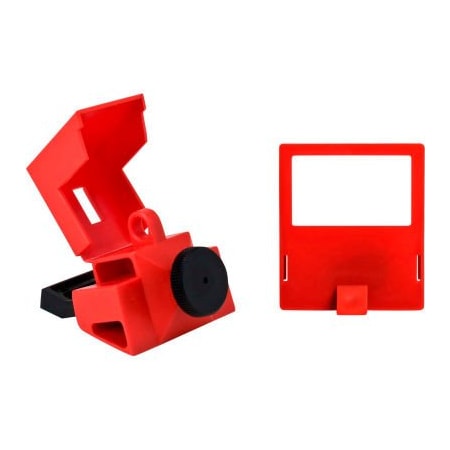 Brady 65397 480/600 Volt Clamp-On Breaker Lockout, Polypropylene, 1-9/16"W x 3-1/4"H 65397